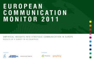 ECM European Communication Monitor Report 2011 Strategic Communication Reporting Decision making PR credibility ROI Social Media Governance Qaulifications